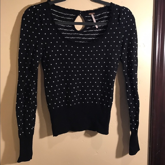 Size xs black long sleeve Free People