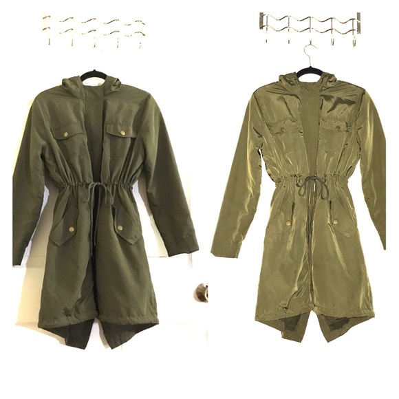 Old Navy Olive Green Raincoat