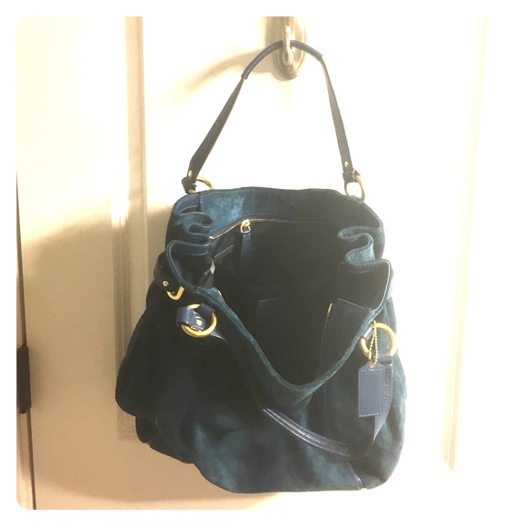 Coach suede handbag