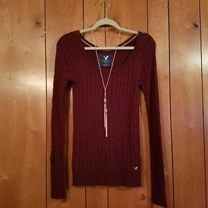 SALE! American Eagle Maroon Sweater