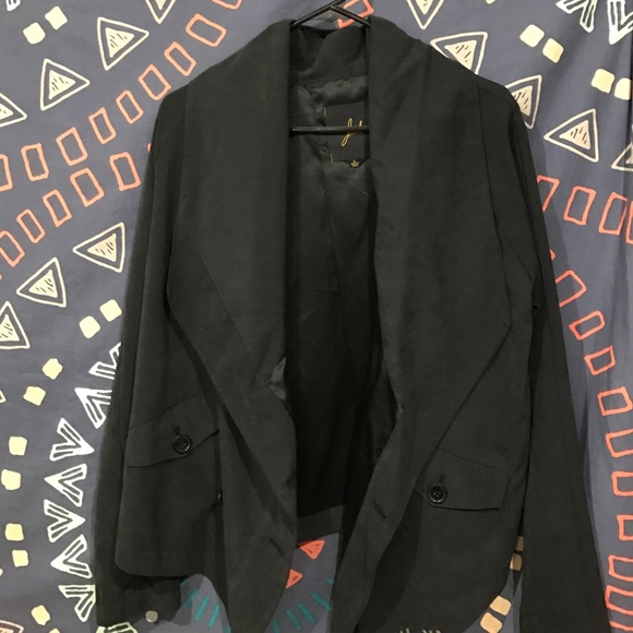 Black suede jacket