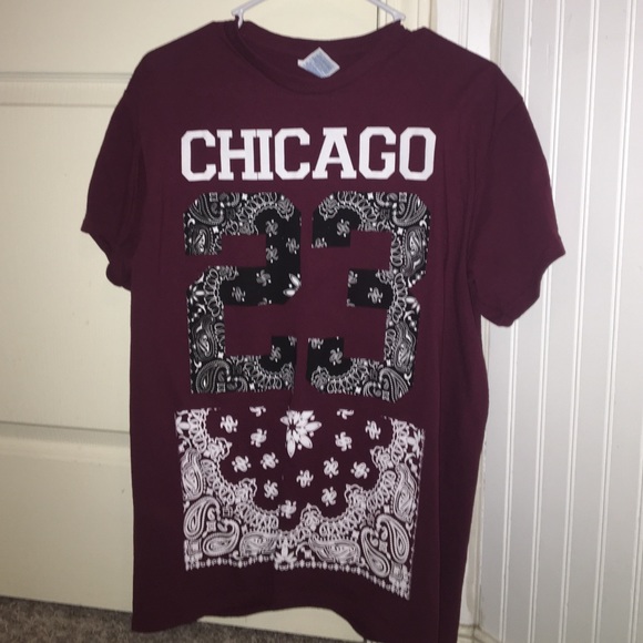 Maroon Chicago 23 Tee