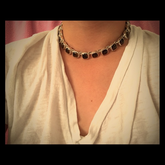 Anne Klein 1990s choker, and earrings