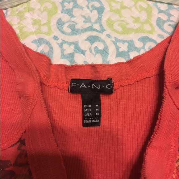 F.A.N.G orange top from kohls - Picture 2 of 4