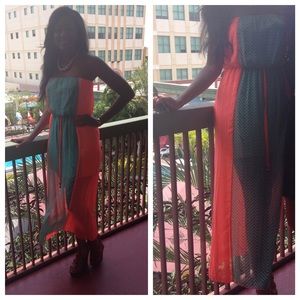 Long maxi dress. Great for the Spring time.