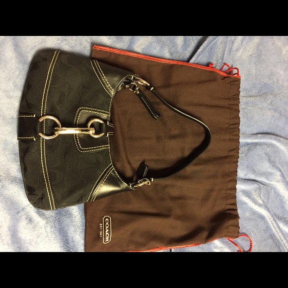 Black Coach small shoulder bag