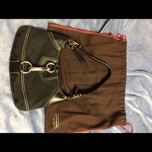 Black Coach small shoulder bag