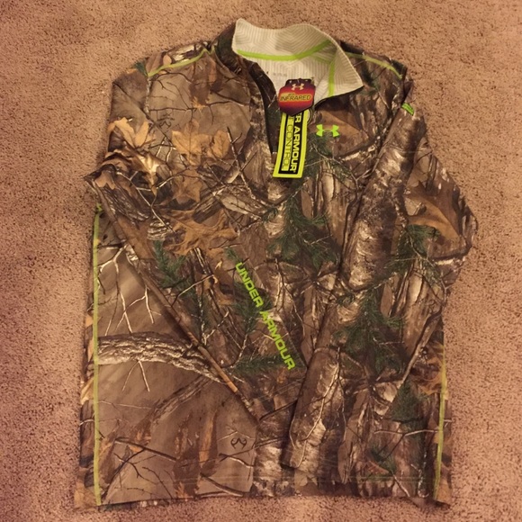 NWT 2XL MENS FITTED UNDER ARMOUR REALTREE SHIRT