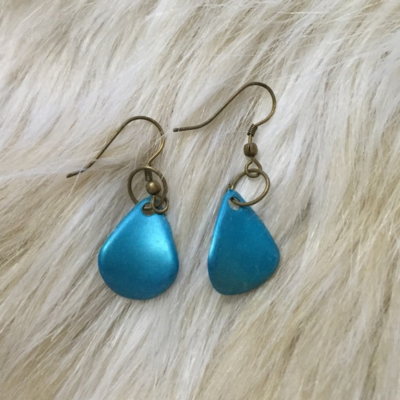 Blue Dangle Earrings FREE with purchase