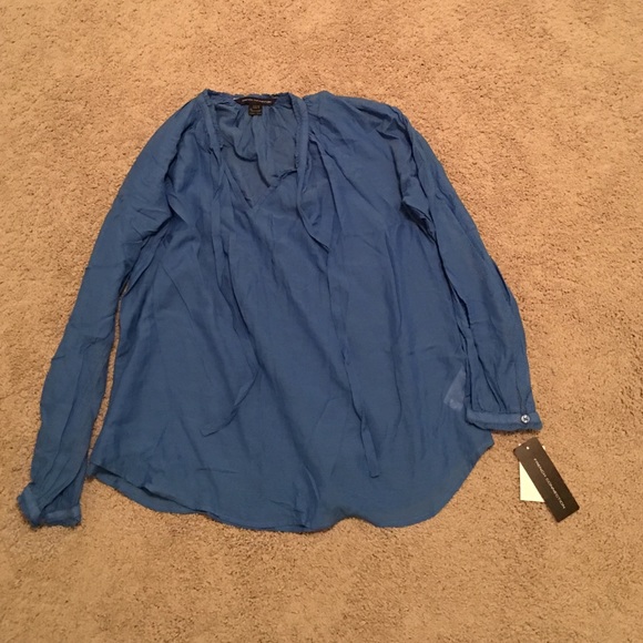 Blue French connection top