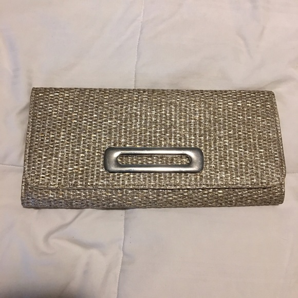 Big Buddha Faux Straw Clutch