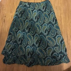 Paisley print Maxi Skirt