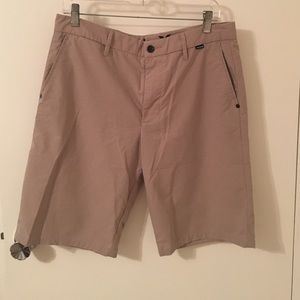 Men's Tan Hurley Nike Dri-Fit Hybrid Shorts