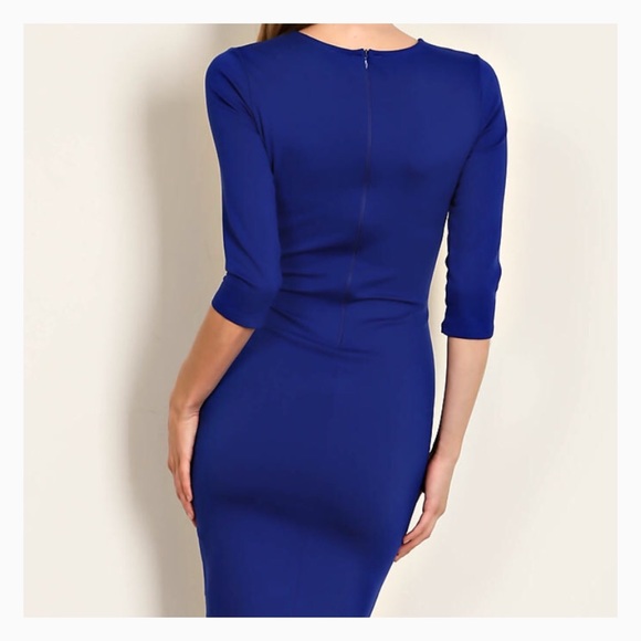 Sale! Body Con Royal Blue Knit Dress 💙💙💙 - Picture 3 of 4