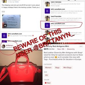 BEWARE OF THIS USER @BRITTANY_N ❗️🚫❌