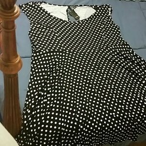 Torrid size 5...black with white polka dots