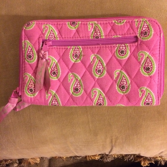 👛👛 Vera Bradley Pink Paisley Wallet 👛👛 - Picture 1 of 2