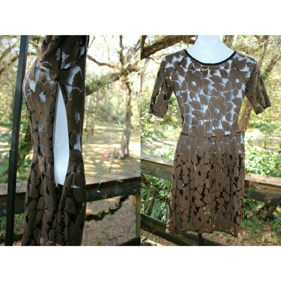 Unique see through vines with leafs dress - Picture 2 of 4