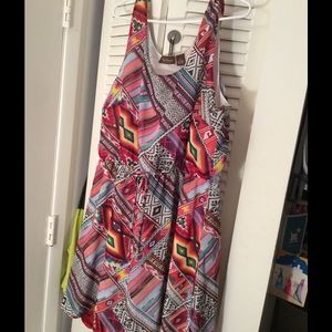 Plus Size Summer Dress Tribal Print