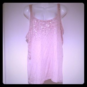 Lucky brand blush sequin tank