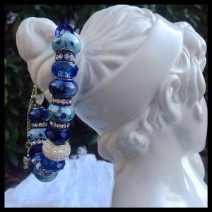 Blue Beaded Bracelet