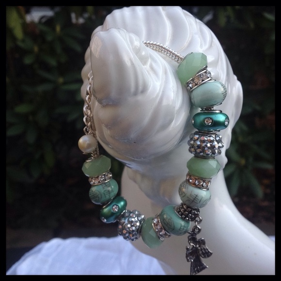 Green Beaded Bracelet