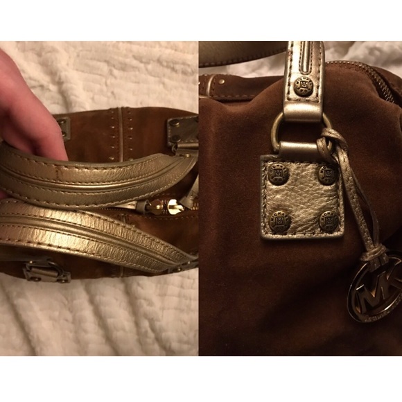 Uptown meets downtown: our newly reissued Astor handbag  Vintage Michael Kors Brown Suede Astor