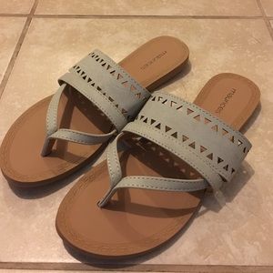 Gray sandals