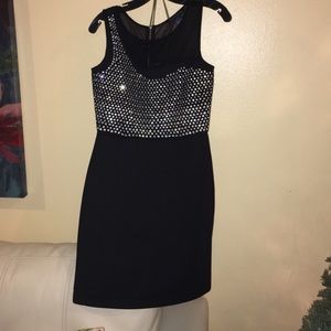 Rhinestone black dress