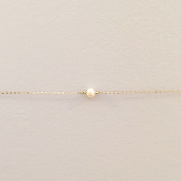 Genuine freshwater pearl gold filled bracelet - Picture 2 of 4
