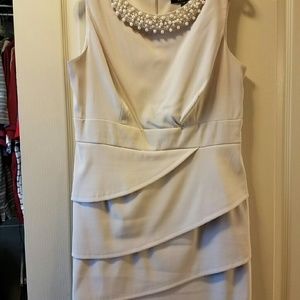 Dress, pretty, pearl collar