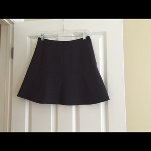 J Crew Short Black Skater Skirt
