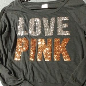 VS long sleeve bling tee. Xsmall