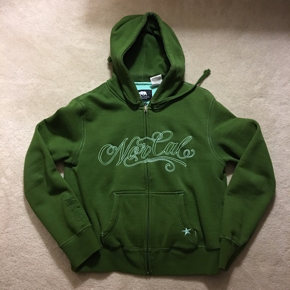 Nor Cal Zippered Hooded Sweater Medium