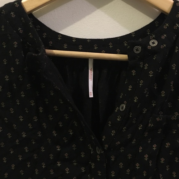 Free People High Low Popover Top XS - Picture 2 of 4