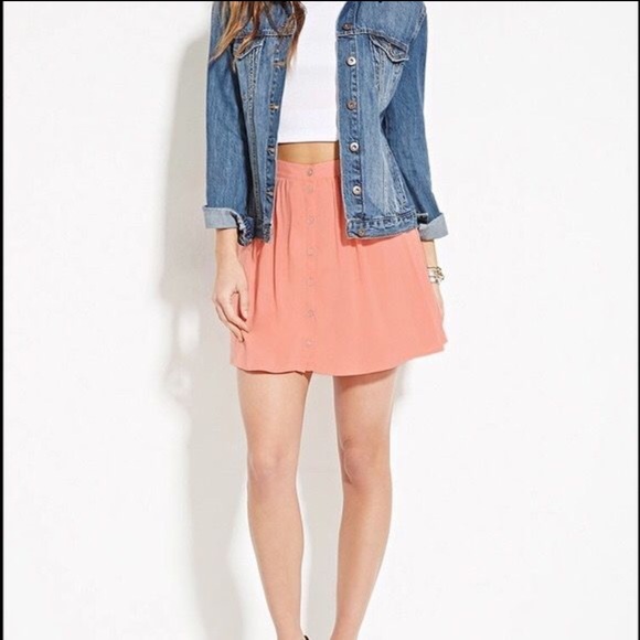 Buttoned-up  mini skirt