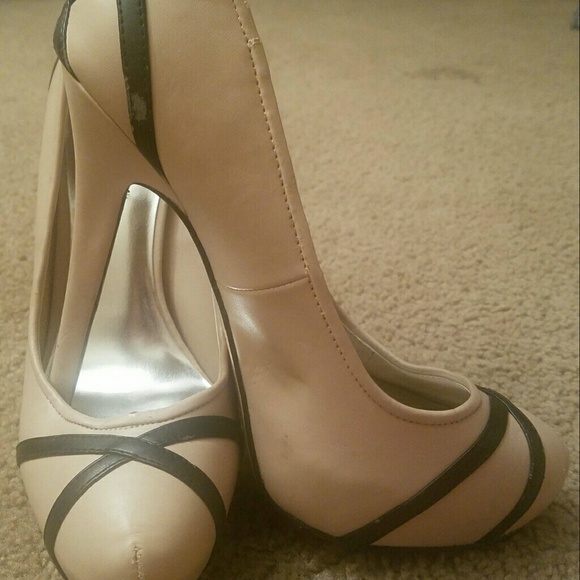 Pink and Black Heels