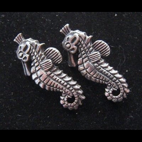 Vintage Necklace Pendant Sterling SilverSeahorse - Picture 1 of 4