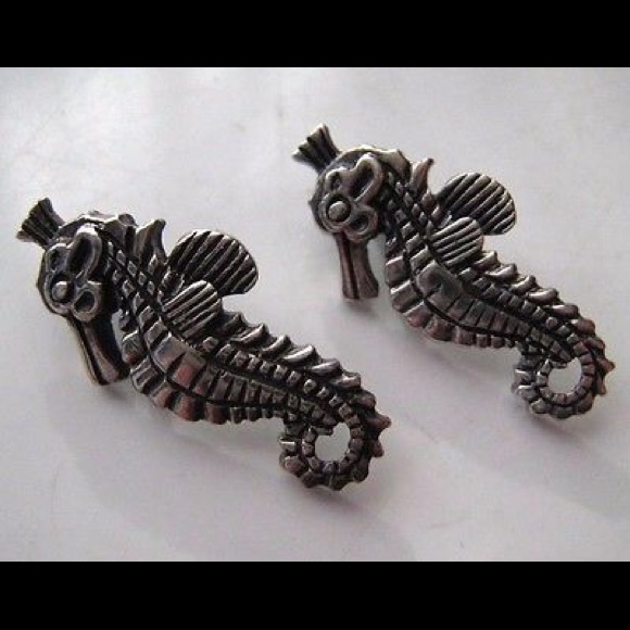 Vintage Necklace Pendant Sterling SilverSeahorse - Picture 2 of 4