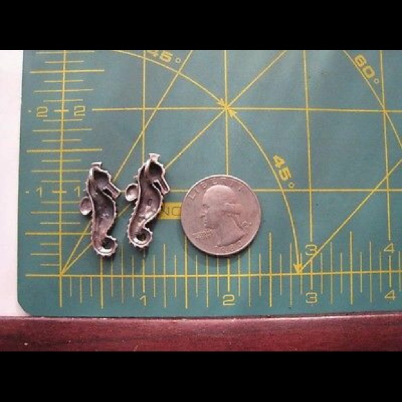 Vintage Necklace Pendant Sterling SilverSeahorse - Picture 3 of 4