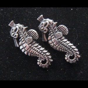Vintage Necklace Pendant Sterling SilverSeahorse