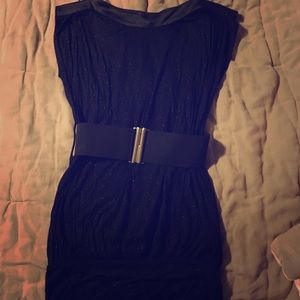 Forever 21 black and gold dress