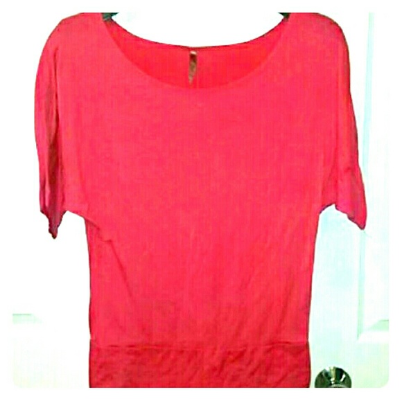 Tops - Coral shirt Tops - Coral shirt