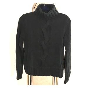 Black heavy knit Sweater