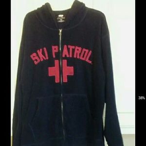 navy blue fleece hoodie
