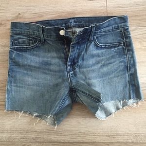 7 for all mankind cutoff denim shorts