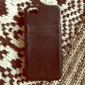 Coach Leather iPhone 5/5s case