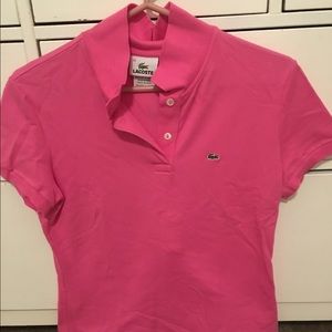 Authentic pink Lacoste polo