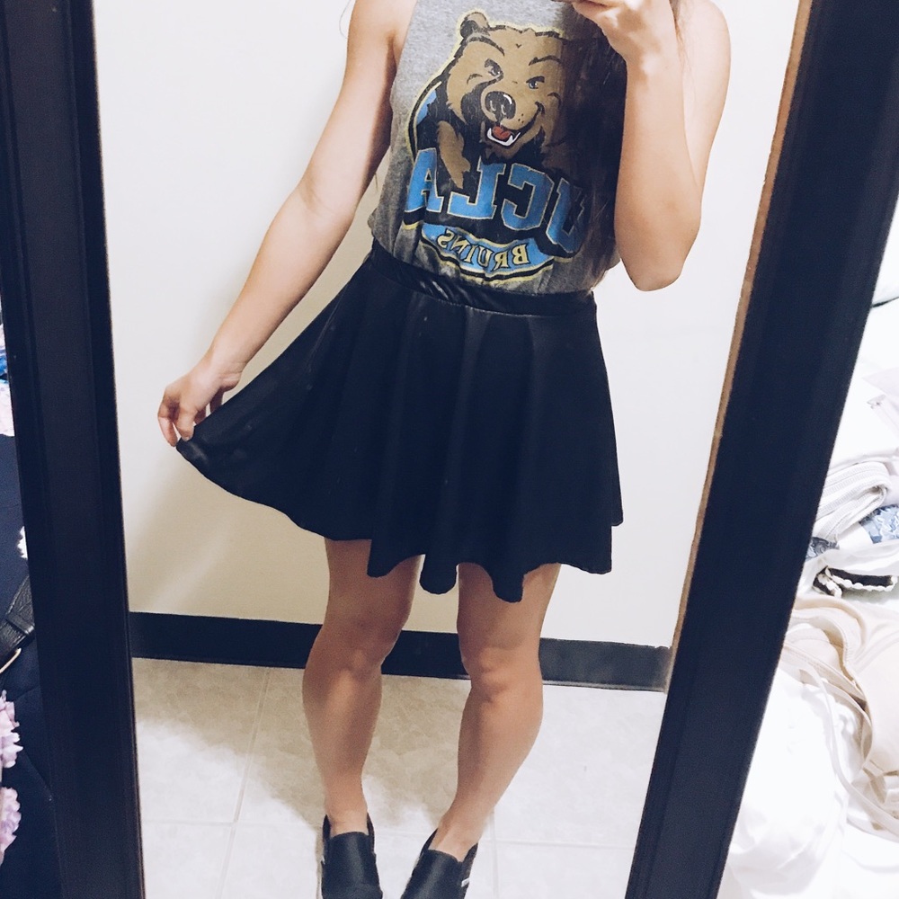 Faux Leather Forever 21 Skirt