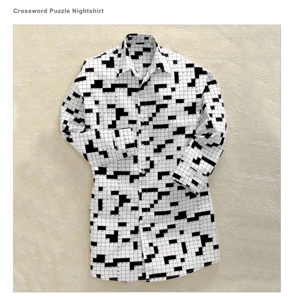 NWT Crossword Puzzle Night Shirt - Picture 1 of 1
